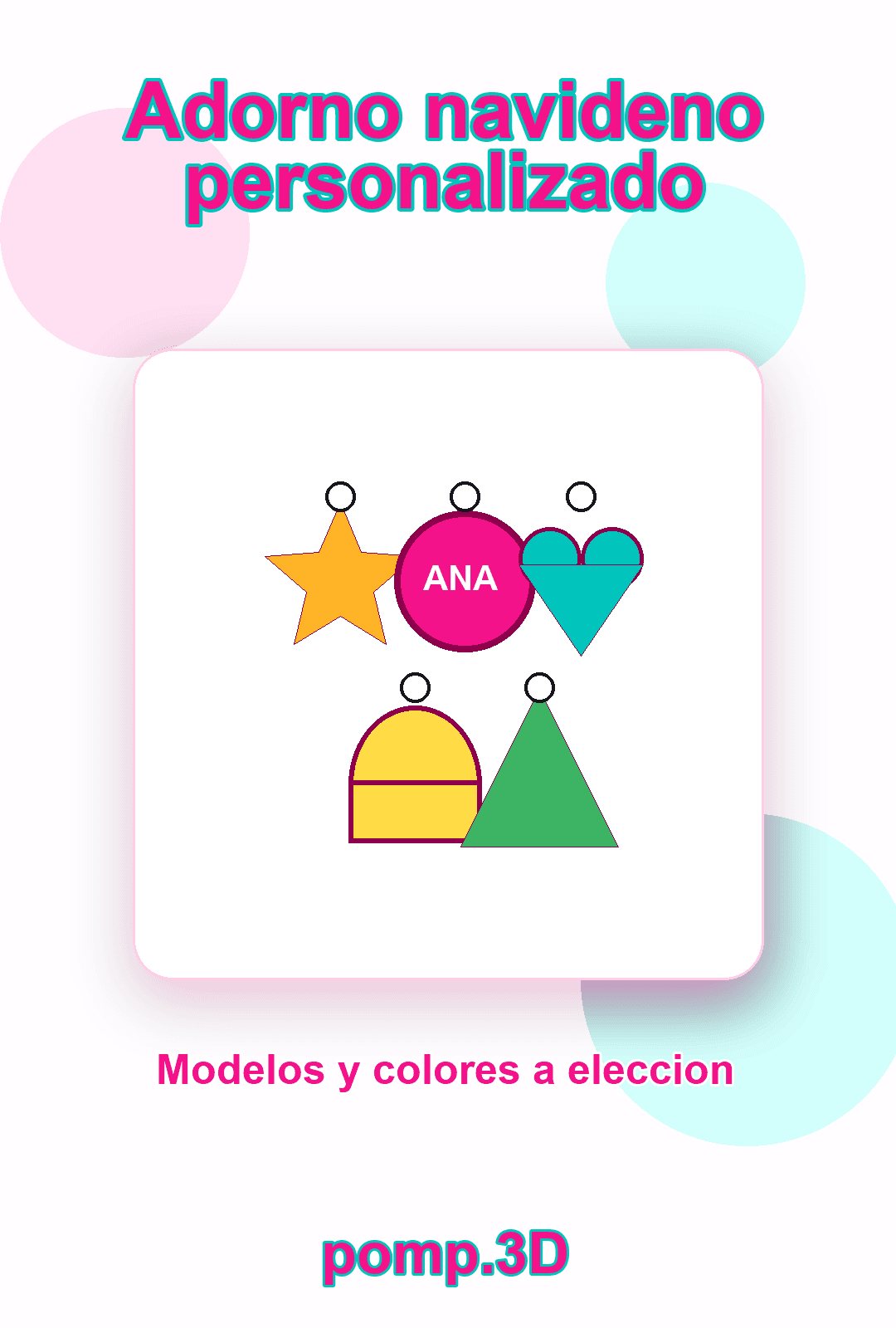 Adorno navideno personalizado
